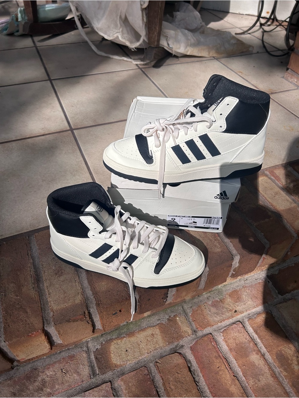 adidas Women’s Mid Break start Sneakers – White and Black